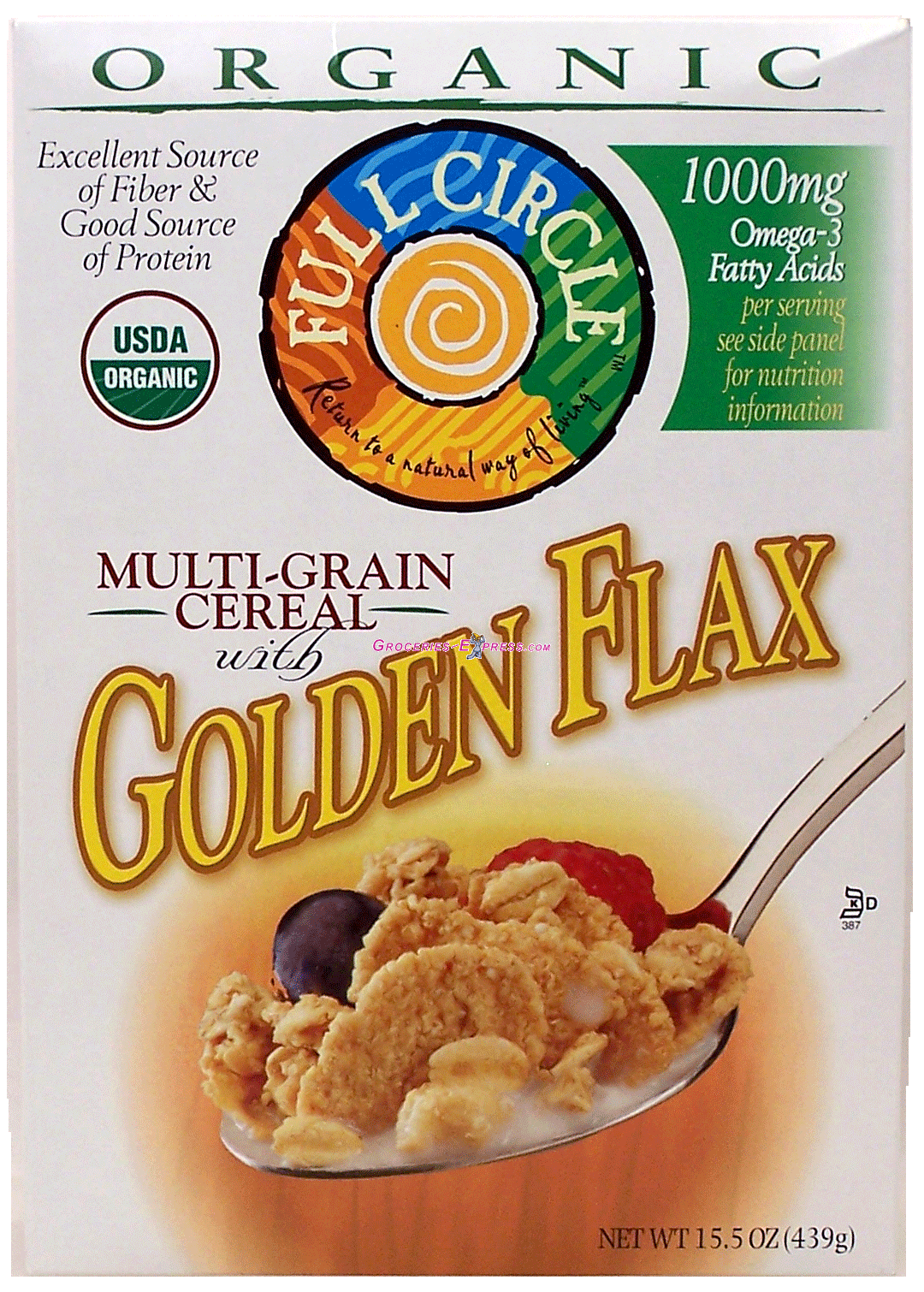Full Circle&nbsp;Organic&nbsp;multi-grain cereal with golden flax Full-Size Picture